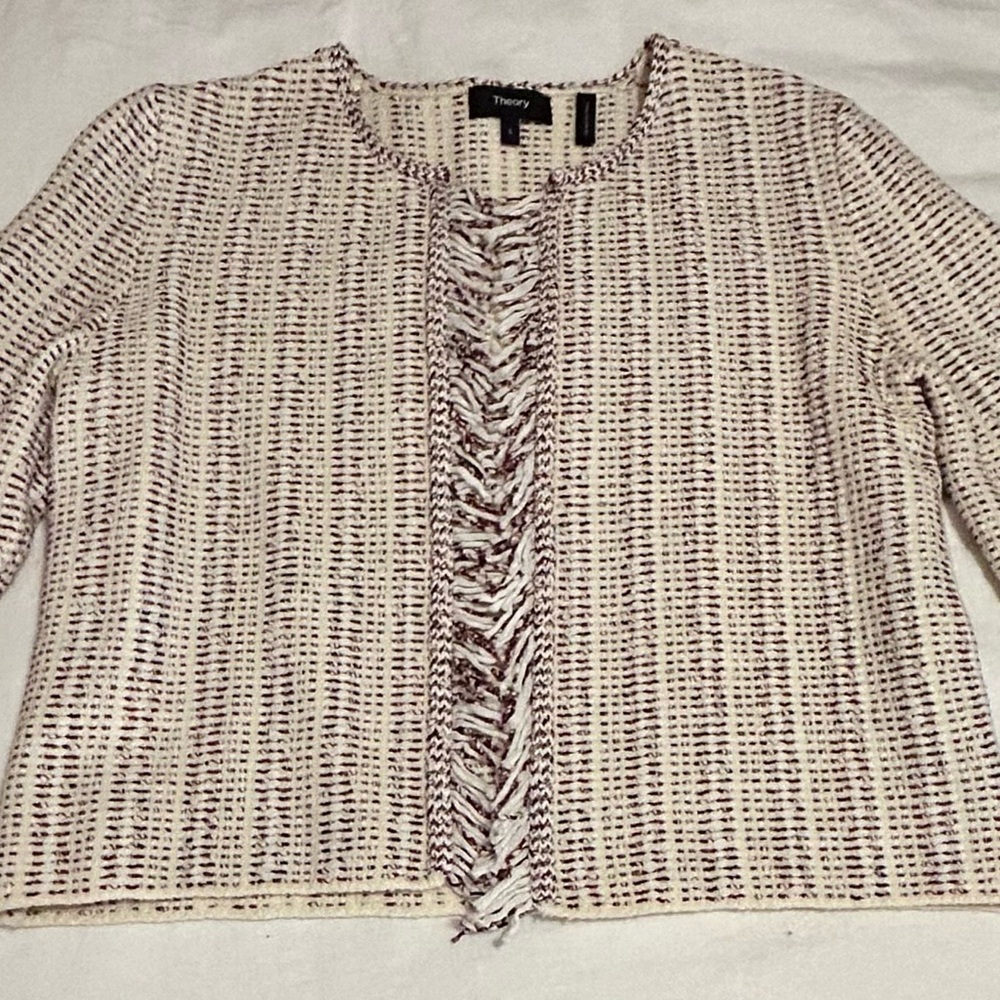 Theory multi-colored cardigan jacket